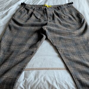 Men's Wool-blend Plaid Pants